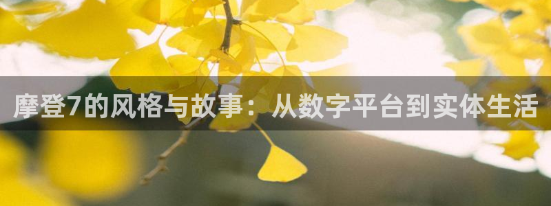 今年会登陆：摩登7的风格与故事：从数字平台到实体生活