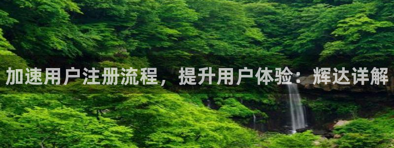 今年会股份：加速用户注册流程，提升用户体验：辉达详解